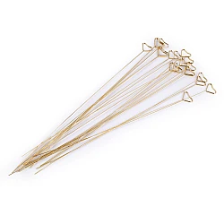 Suport metalic foto / felicitare - inimă - Auriu deschis (20 Bucăți)