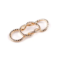 Închidere / cataramă din metal - Auriu rose (1 Pereche)