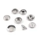 Capse din inox ø15 mm - Nichel (50 Seturi)