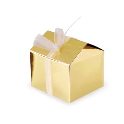 Cutie cadou de crăciun - Auriu (12 Bucăți)