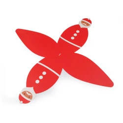 Cutie cadou de craciun - Roșu (12 Bucăți)