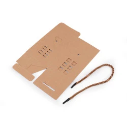 Cutie de hârtie căsuță - Maro natural (12 Bucăți)