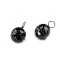 Clopot dovleac de halloween ø24 mm - Negru (2 Bucăți)