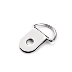 Inel tip d pentru pielarie/genti 15 mm - Nichel (10 Bucăți)