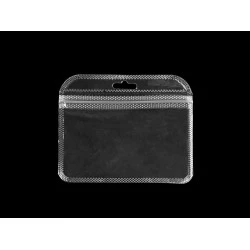 Saculeț din celofan cu fermoar 12x10 cm - Transparent (50 Bucăți)