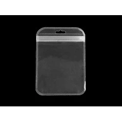 Saculeț din celofan cu fermoar 10,5x15 cm - Transparent (50 Bucăți)