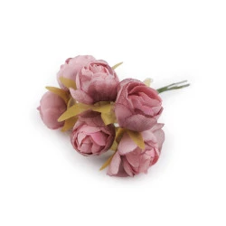 Trandafir artificial - Roz vintage (6 Bucăți)