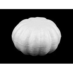 Dovleac polistiren 4x5,5 cm - Alb (20 Bucăți)