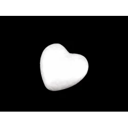 Inima polistiren ø6; 6,5 cm - Alb (20 Bucăți)
