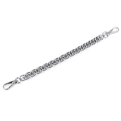 Lant pentru genta cu carabina lungime 25 cm - Nichel (1 Bucată)