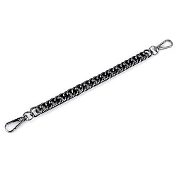 Lant pentru genta cu carabina lungime 25 cm - Nichel negru (1 Bucată)