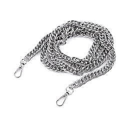 Lant pentru genta cu carabina, lungime 120 cm - Nichel (1 Bucată)