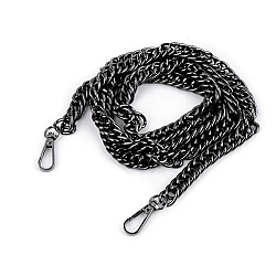 Lant pentru genta cu carabina, lungime 120 cm - Nichel negru (1 Bucată)