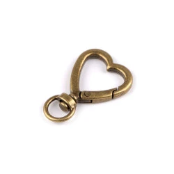 Carabina metalica  pivotanta, gaura 10 mm - Alamă antică (1 Bucată)