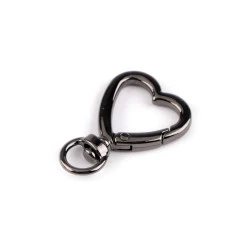 Carabina metalica  pivotanta, gaura 10 mm - Nichel negru (1 Bucată)