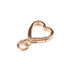 Carabina metalica  pivotanta, gaura 10 mm - Auriu rose (1 Bucată)