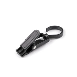 Cârlig din plastic pentru mărfuri cu clemă - Negru (5 Bucăți)