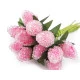 Căpșuni artificiale înghețate - Roz (1 Buchet)
