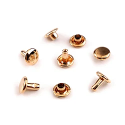 Capse / nituri ø8 mm - Auriu rose (100 Perechi)