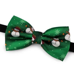 Papion satinat de crăciun - Verde (1 Bucată)