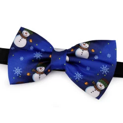 Papion satinat de crăciun - Albastru delta (1 Bucată)