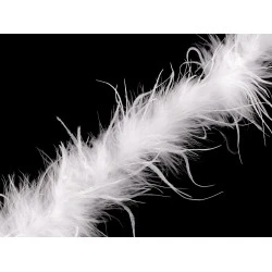 Boa - pene de strut 21-24 g lungime 1,8 m - Alb (1 Bucată)