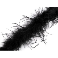 Boa - pene de strut 21-24 g lungime 1,8 m - Negru (1 Bucată)
