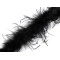 Boa - pene de strut 21-24 g lungime 1,8 m - Negru (1 Bucată)