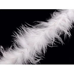 Boa - pene de strut 22 g lungime 1,8 m - Alb (1 Bucată)