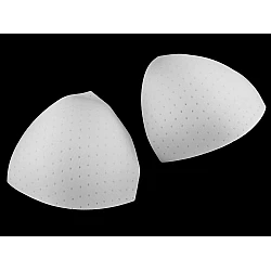 Cupe / bureți sutien cu perforații 46 - Alb (4 Perechi)