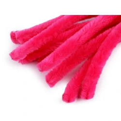 Sârmă plușată pentru modelare ø10 mm, lungime 30 cm - Roz (10 Bucăți)