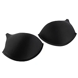 Cupe / bureți sutien / corsete 34 - Negru (1 Pereche)