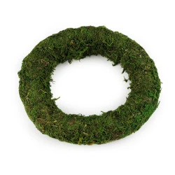 Coroană de mușchi ø20 cm - Verde (1 Bucată)