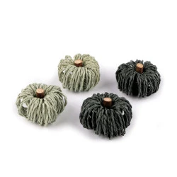 Dovleci de rafie pentru aranjamente - Verde (4 Bucăți)