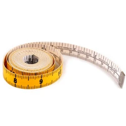 Metru croitorie calitate germană 300 cm - Galben (1 Bucată)