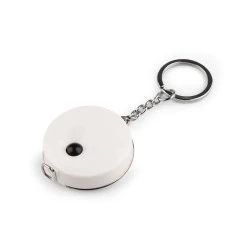 Ruleta / breloc calitate germana, lungime 150 cm - Alb (10 Bucăți)