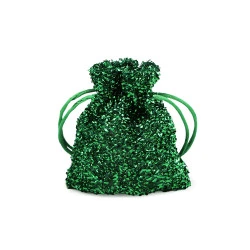 Saculet cadou 8x10 cm - Verde (10 Bucăți)