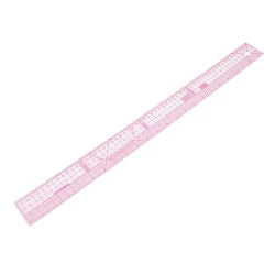 Rigla flexibila 5x60 cm - Transparent (1 Bucată)