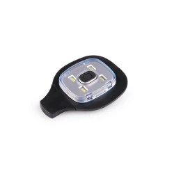 Lumină led reîncărcabilă pentru șepci, bentițe și haine - Negru (1 Bucată)