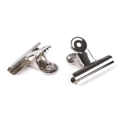 Clips pentru materiale 7,5 cm - Nichel (36 Bucăți)