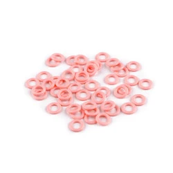 Inel de plastic / accesoriu pentru tricotat ø10; 12; 14 mm - Roz (100 Bucăți)