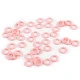 Inel de plastic / accesoriu pentru tricotat ø10; 12; 14 mm - Roz (100 Bucăți)