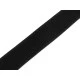 Velcro / arici - puf și scai pe o singura bandă lățime 38 mm - Negru (1 Metru)
