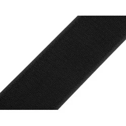 Velcro partea cu carlige latime 50 mm - Negru (1 Metru)
