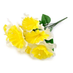 Buchet de narcise artificiale - Galben deschis (1 Bucată)