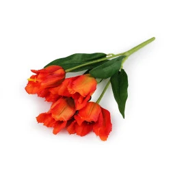 Buchet de lalele artificiale - Roșu scarlet (1 Bucată)