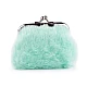 Portofel mic  pentru monede, pluș - Verde mentă (1 Bucată)