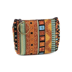 Portofel mic etno 10x8 cm - Maro coniac (1 Bucată)