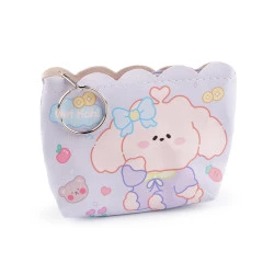 Portofel fete 8,5x10 cm - Mov deschis (1 Bucată)