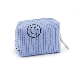 Borsetă fete smiley 9x6 cm - Albastru deschis (1 Bucată)